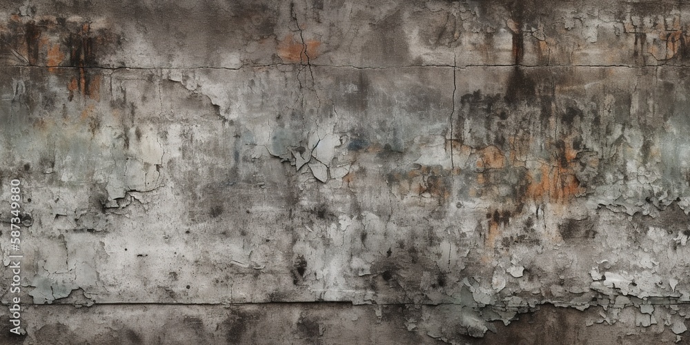 Obraz premium Seamless tiled concrete wall pattern, generative ai