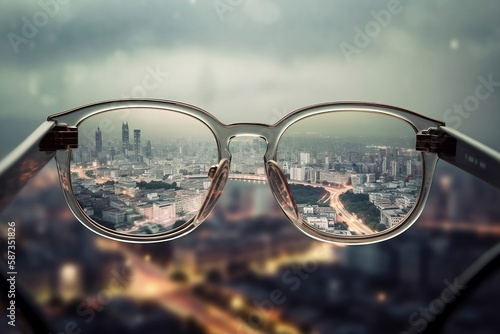 A Clear View into the Future with glasses created with Generative AI technology