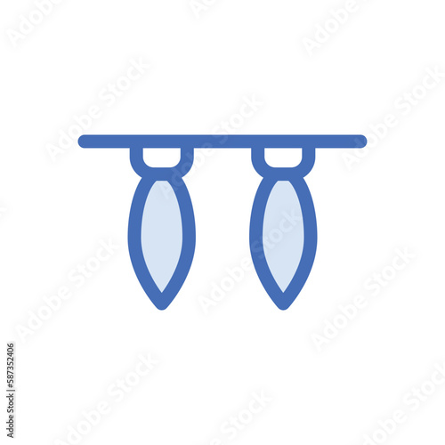 Lighting icon vector stock.