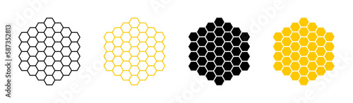 Bee honeycomb set photo