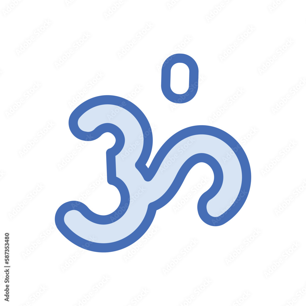 Om icon vector stock. Om icon vector stock.
