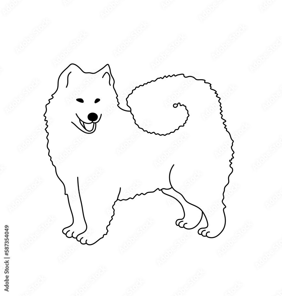 Outline simple dog drawing Stock Vector Image & Art - Alamy-saigonsouth.com.vn