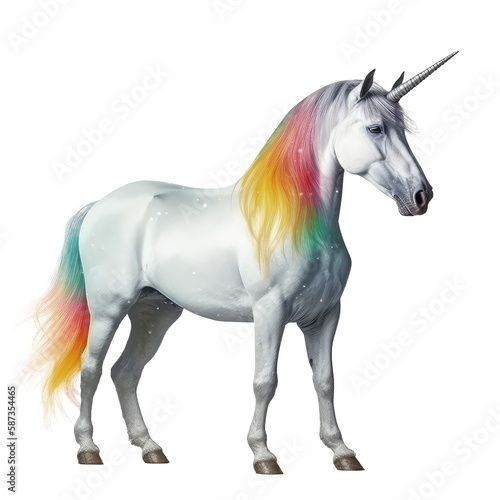 unicorn isolated on white