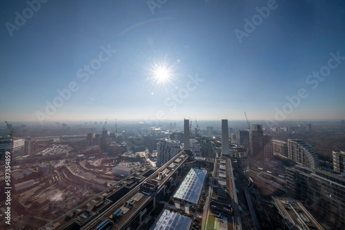 Wallpaper Mural View from Battersea Power Station observation platform Torontodigital.ca