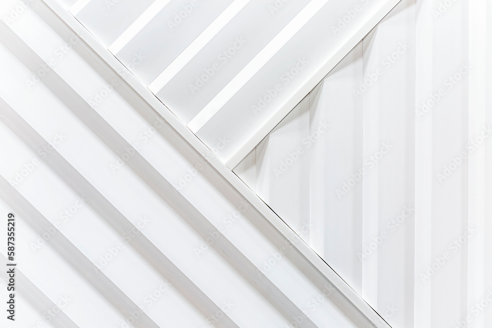 Samples of white plastic wall panels. Decor and interior design. Space for text. Samples of white plastic wall panels. Decor and interior design. Space for text.