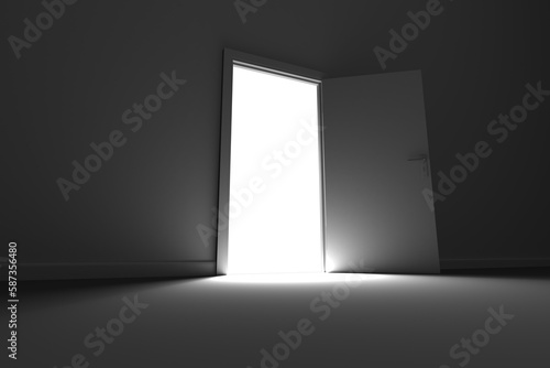 Digital image of entrance and exit door