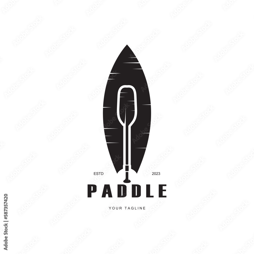 simple paddle logo,design for surfing,rafting,canoe,boat,surfing and rowing equipment business,vector simple paddle logo,design for surfing,rafting,canoe,boat,surfing and rowing equipment business,vector