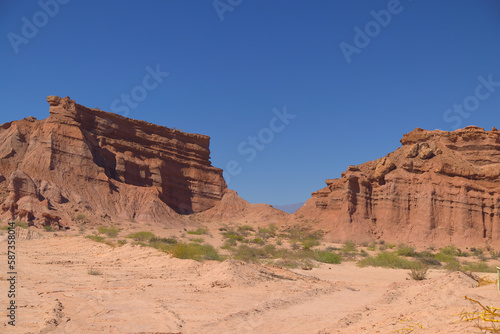 The rock formations of the Quebrada De Las Conchas, Argentina