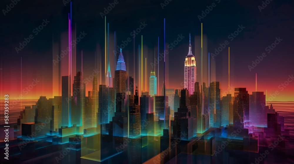 Holographic skyscrapers and organic architecture
