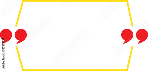 Quote Frame bubbles vector illustration template design