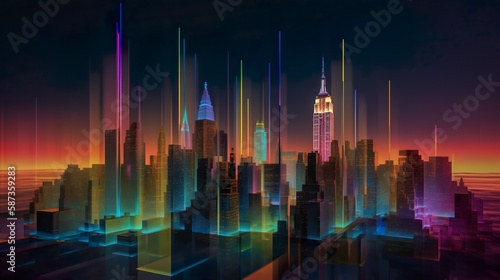 Holographic skyscrapers and organic architecture 