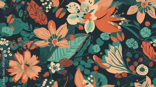 Blooming Spring Garden Pattern