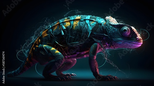 Cybernetic Chameleon  Adaptive Cybersecurity  Futuristic Digital Environment  Generative Ai  Generative  Ki