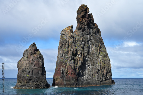 Volcanic rocks formations