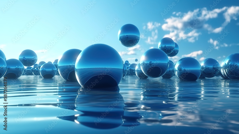 3d render, abstract futuristic background. Generative Ai 3d render, abstract futuristic background. Generative Ai