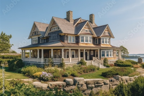 Luxurious Shingle-Style Home with Coastal Charm