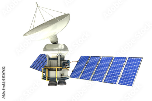 3d image of solar powered satellite