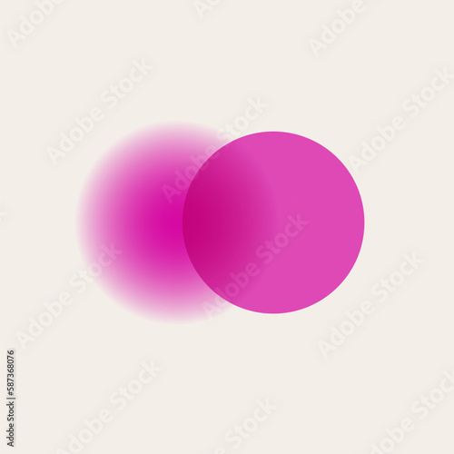 Blurred color spots