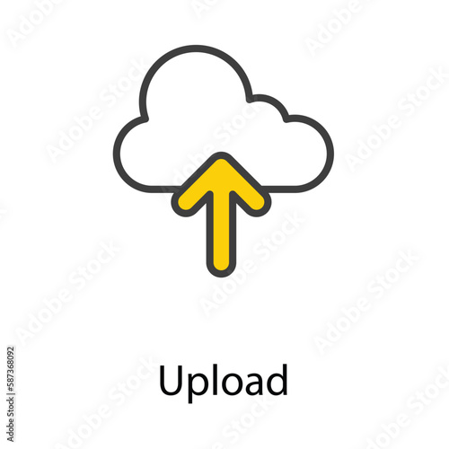 Upload nicon design stock illustration photo