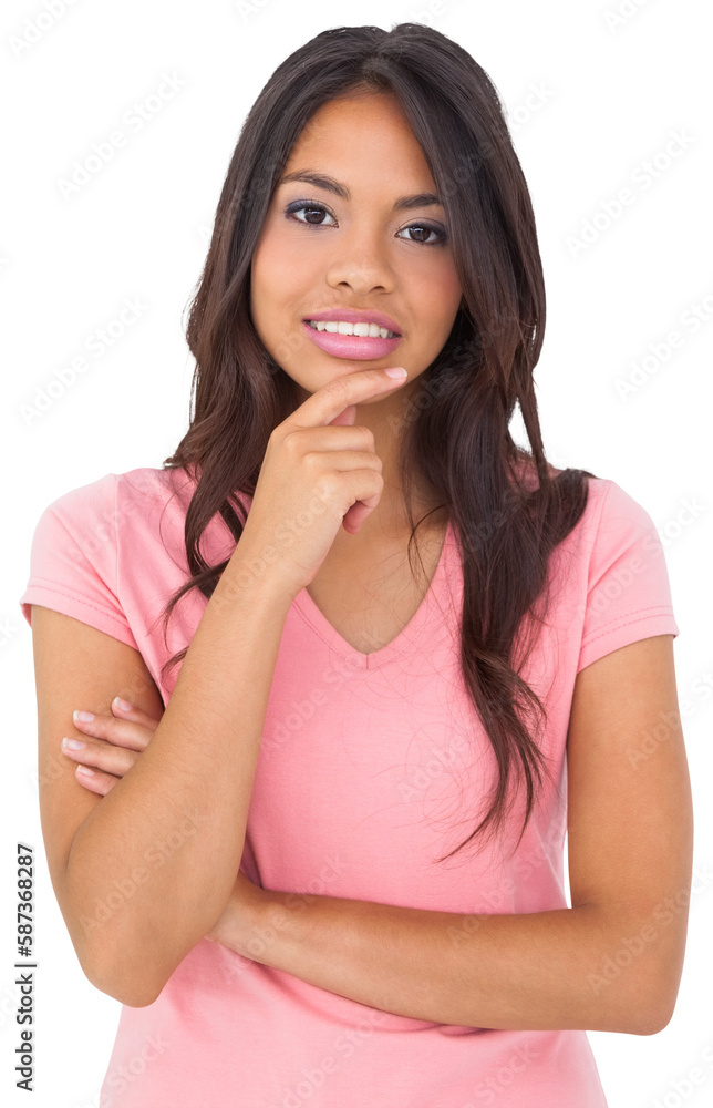 Pretty brunette thinking Pretty brunette thinking