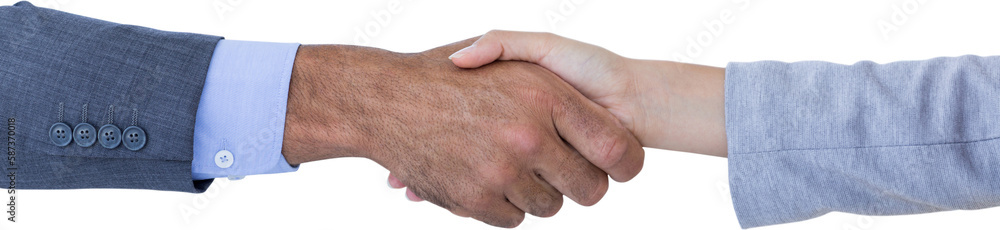 Business people shaking hands on white background Business people shaking hands on white background