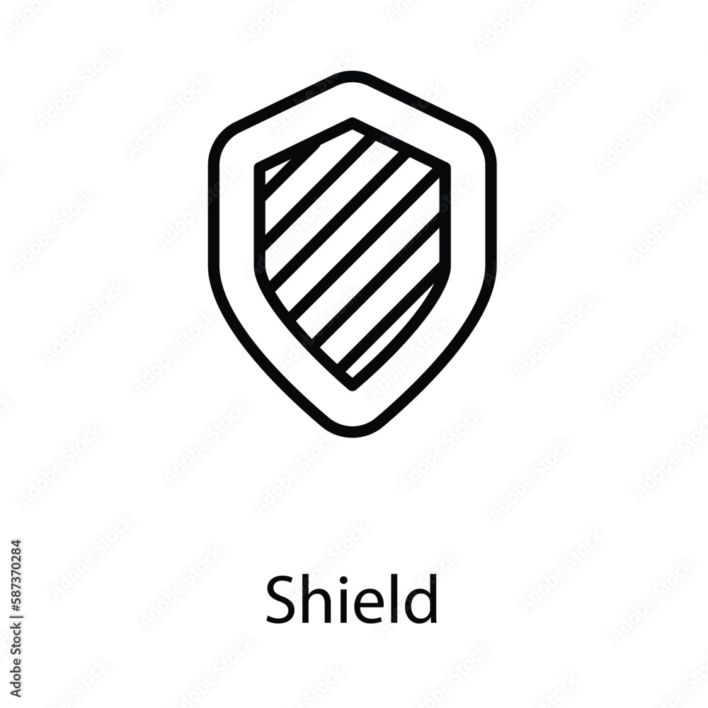 Shield icon design stock illustration Shield icon design stock illustration