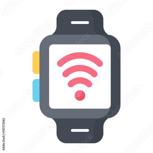 Smartwatch Flat Icon © Michael
