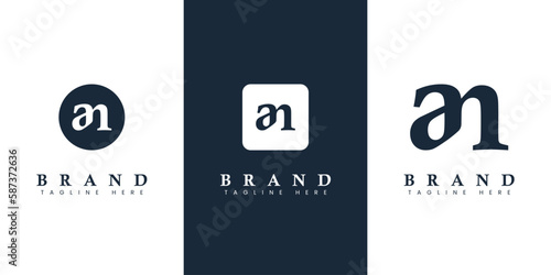 Modern and simple Lowercase AN Letter Logo, suitable for any business with AN or NA initials.