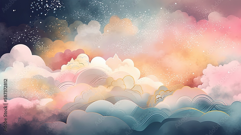 Dreamy Abstract Clouds and Sparkling Background Illustrations
Elevate your designs with our Dreamy Abstract Clouds and Sparkling Background Illustrations. Perfect for adding a touch of magic.
