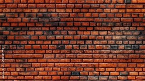 Background of red brick wall pattern texture. Great for graffiti inscriptions. old red brick wall texture background.