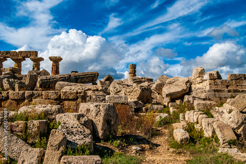 Ruins of ancient greek tempels, Seliunte, Sicily