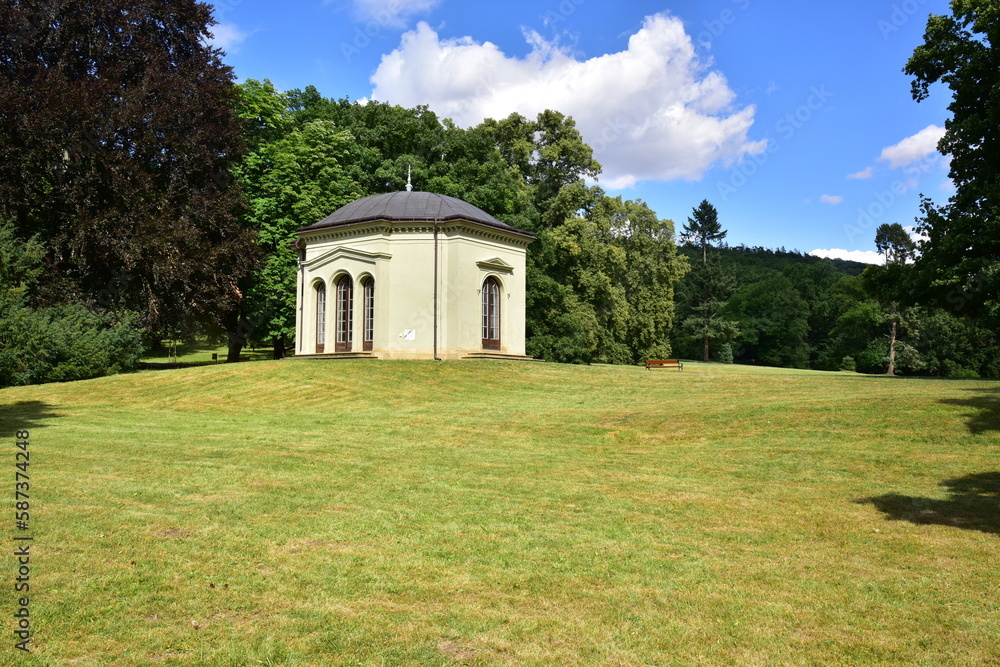 Cechy under Kosir Chateau park Manes pavilion Cechy under Kosir Chateau park Manes pavilion