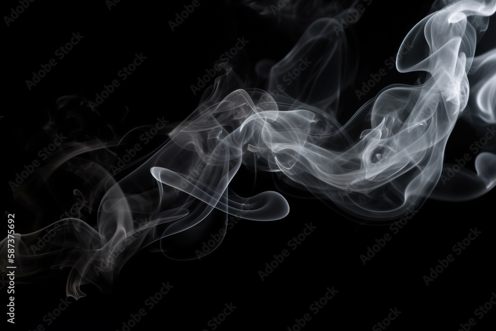 a black background with smoke coming out of the top of it and the bottom of the smoke coming out of the bottom of the frame. generative ai a black background with smoke coming out of the top of it and the bottom of the smoke coming out of the bottom of the frame. generative ai