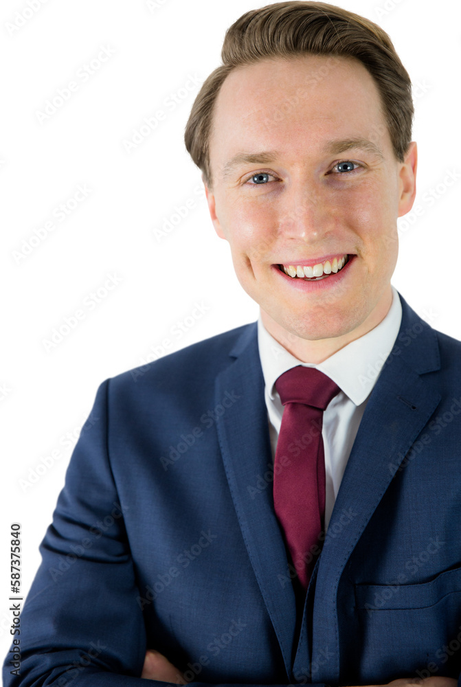 Happy businessman looking at camera with arms crossed Happy businessman looking at camera with arms crossed