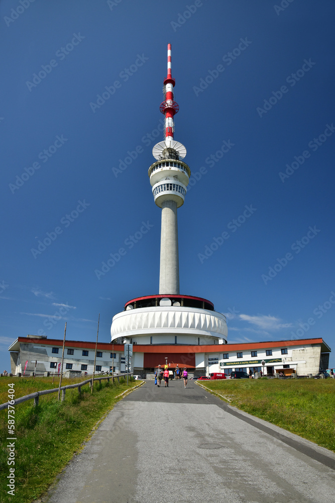 Fototapeta premium Transmitter Praded Praded Jeseniky hill