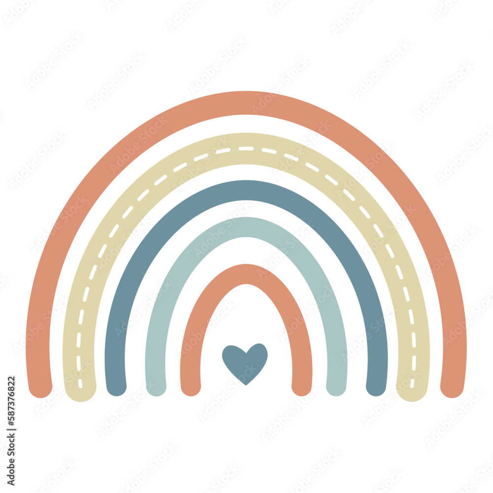 Aesthetic Boho Rainbow Sticker Aesthetic Boho Rainbow Sticker