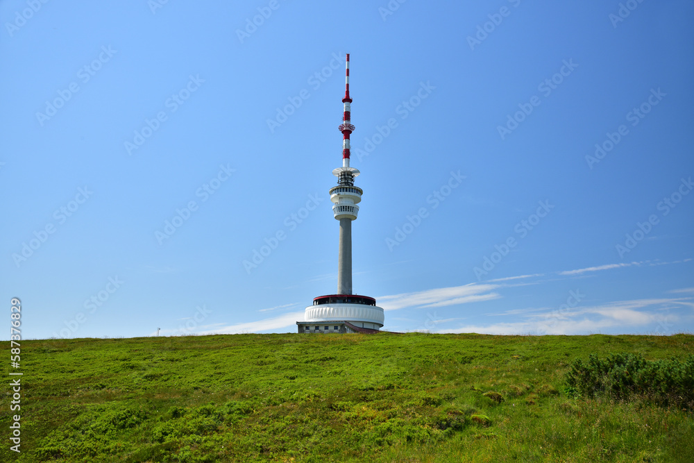 Obraz premium Transmitter Praded Praded Jeseniky hill