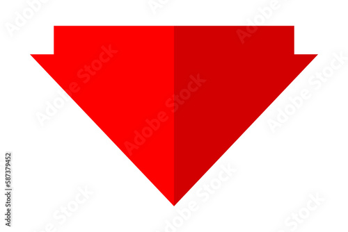 Free Download Red arrow against white background - GFXLoad