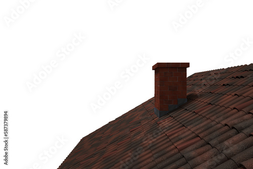 Chimney on roof