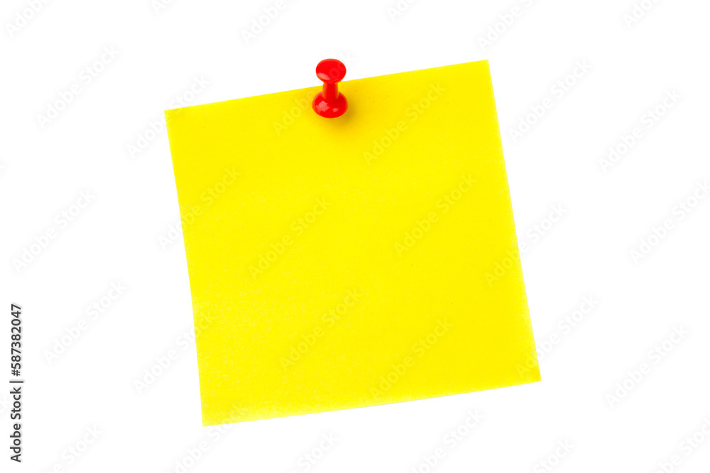 Illustrative image of pushpin on yellow paper Illustrative image of pushpin on yellow paper