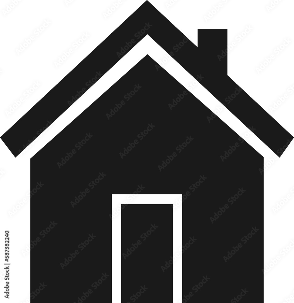 House icon, home symbol, PNG illustration House icon, home symbol, PNG illustration