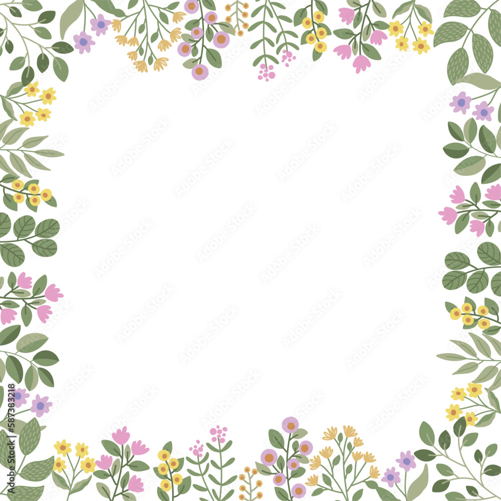 Floral arrangement for a postcard, spring