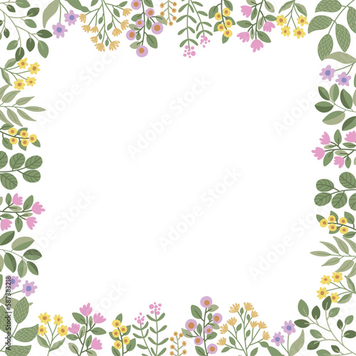 Floral arrangement for a postcard, spring