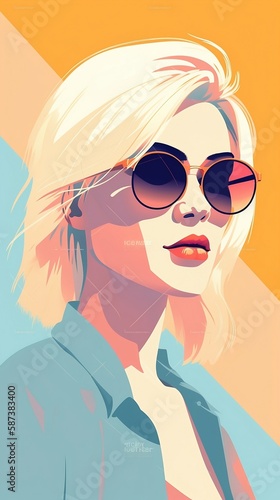 girl with sunglasses