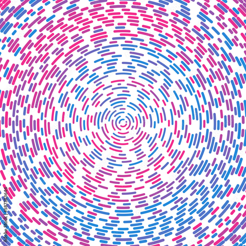 Radial stroke pattern. Abstract line circles, design elements. Vector illustration with editable strokes. Black and white, Radial stroke pattern. Abstract line circles, design elements. Vector illustration with editable strokes. Black and white,