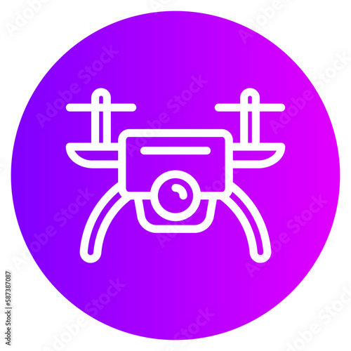 drone gradient icon