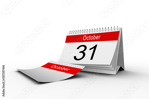 31st of October on calendar