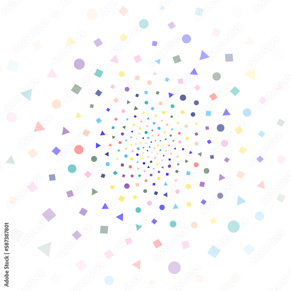 Festival seamless pattern with confetti. Repeating background, vector illustration with different shapes Festival seamless pattern with confetti. Repeating background, vector illustration with different shapes