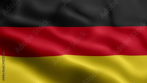 3D animation loop Germany flag