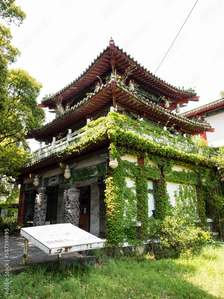 Abandoned building of a regional museum. Museum closed in 2007 - Tatsukushi, Kochi prefecture, Japan Abandoned building of a regional museum. Museum closed in 2007 - Tatsukushi, Kochi prefecture, Japan